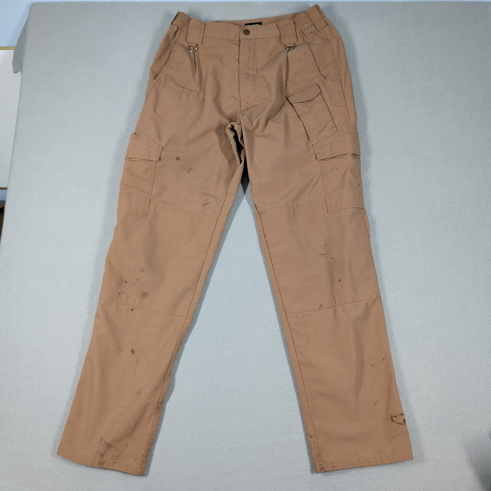 CQR Cargo Pants Men 34x34 Tan Tactical Ripstop Work Wear Military Outdoor